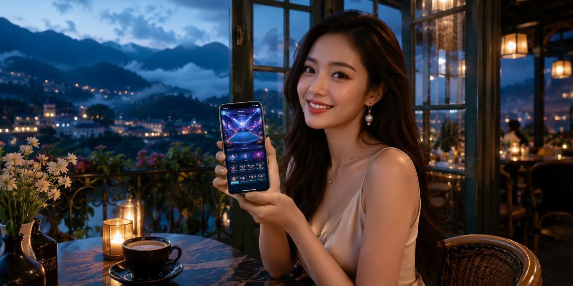 Góc cà phê Sapa với màn hình xem trực tiếp esports, người dùng theo dõi kèo cược trực tuyến